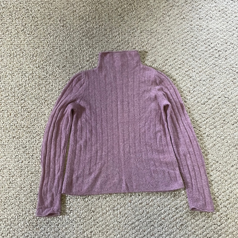 Madewell Mock Neck Ribbed Sweater